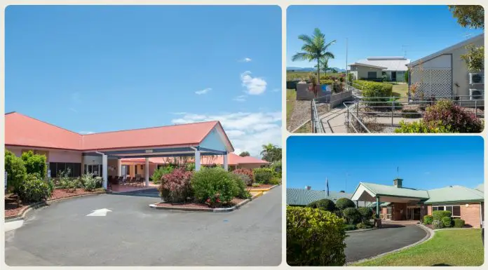 Hervey Bay Masters Lodge (left), Ingham Bluehaven (top right) and Melany Erowal (bottom right).