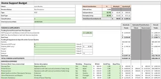 Enkindle's SaH Budget & Client Contribution Calculator.