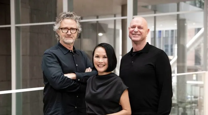 (l-r) John Andreas (Director, WMK) , Julie Ockerby (Director, Meli Studio), Greg Barnett (Managing Director, WMK)