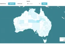 Homecaring's Geography of Care searchable map.